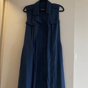 Oversized sleeveless vest